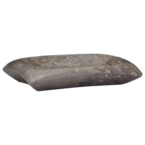 vidaXL 洗面器 50x35x10cm 大理石 グレー