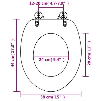 vidaXL トイレ便座 ふた付き MDF製 グリーン 水滴デザイン