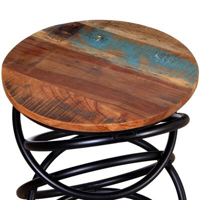 vidaXL エンドテーブル 無垢の再生木材