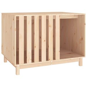 vidaXL ドッグハウス 100x70x72 cm 無垢材 パイン材