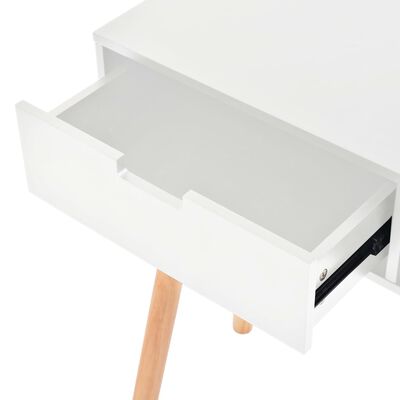 vidaXL コンソールテーブル パイン無垢材 80x30x72cm ホワイト