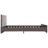vidaXL ベッドフレーム グレー 布製 180x200cm