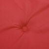 vidaXL ガーデンチェアクッション 4点 レッド 50x50x4cm オックスフォードファブリック