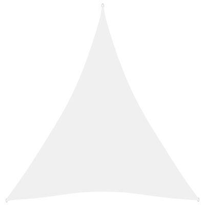 vidaXL サンシェードセイル 5x6x6m 三角形 オックスフォード生地 ホワイト