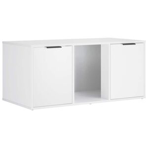 vidaXL キャットクレート家具 ホワイト 100 x 49 x 45 cm エンジニアードウッド