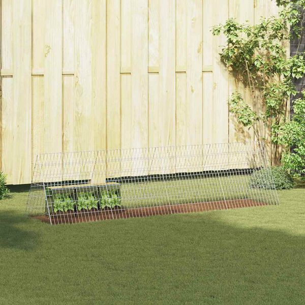 vidaXL ウサギケージ シルバー 650 x 55 x 55 cm 亜鉛めっき鋼