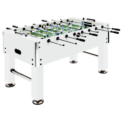 vidaXL サッカーテーブル スチール製 60 kg 140x74.5x87.5 cm ホワイト