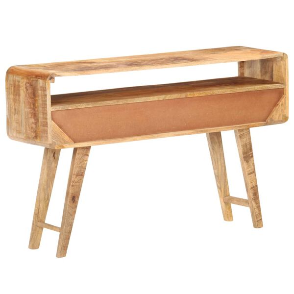 vidaXL サイドボード 120x30x75cm マンゴー無垢材 (粗目)