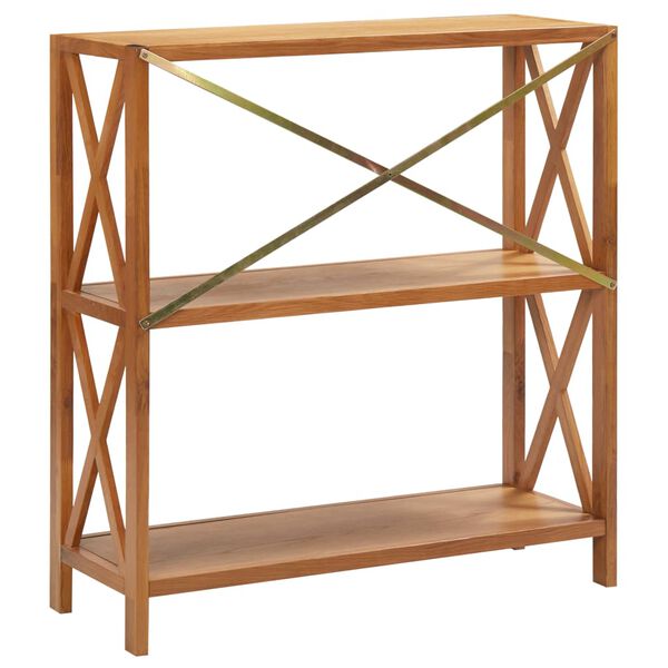 vidaXL 3段棚 80x30x87cm オーク無垢材