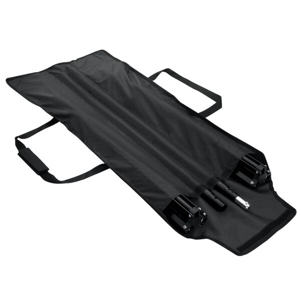 vidaXL 背景サポートシステム 300x300cm ブラック