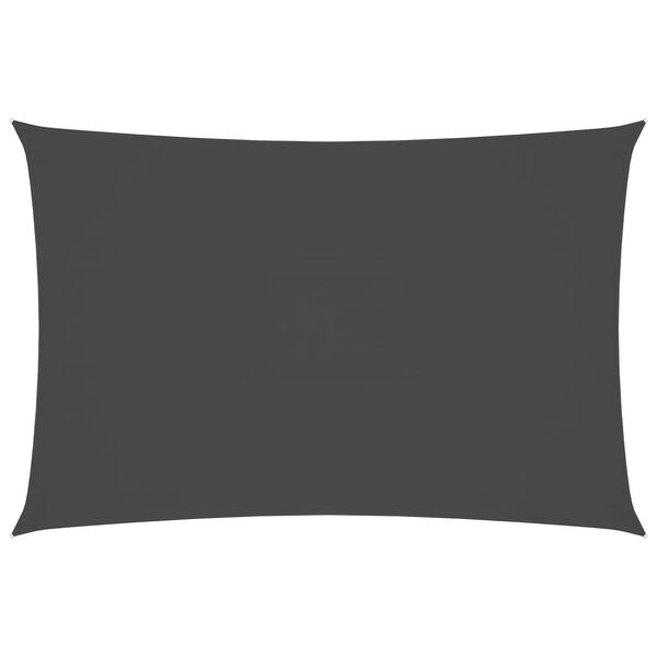 vidaXL サンシェード 2x4m 長方形 オックスフォード生地 アントラシート