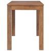 vidaXL ダイニングテーブル チーク無垢材 ナチュラル仕上げ 140x70x76cm