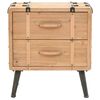 vidaXL ベッドサイドキャビネット モミ無垢材 50x35x57cm