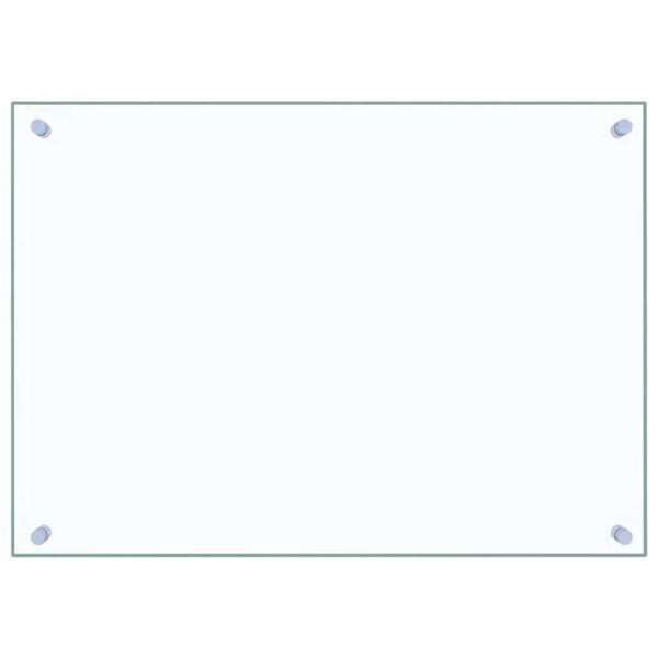 vidaXL キッチン用 汚れ防止板 2点 透明 70x50cm 強化ガラス製