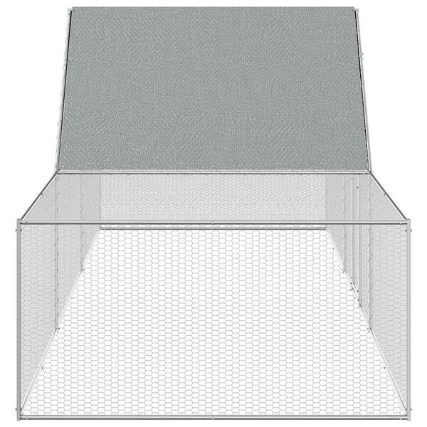 vidaXL 鶏小屋 6x2x2m 亜鉛メッキ鋼製