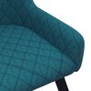 vidaXL ダイニングチェア 2点 ブルー ベルベット製