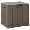 vidaXL ガーデン収納ボックス グレー 55.5x43x53 cm ポリプロピレン