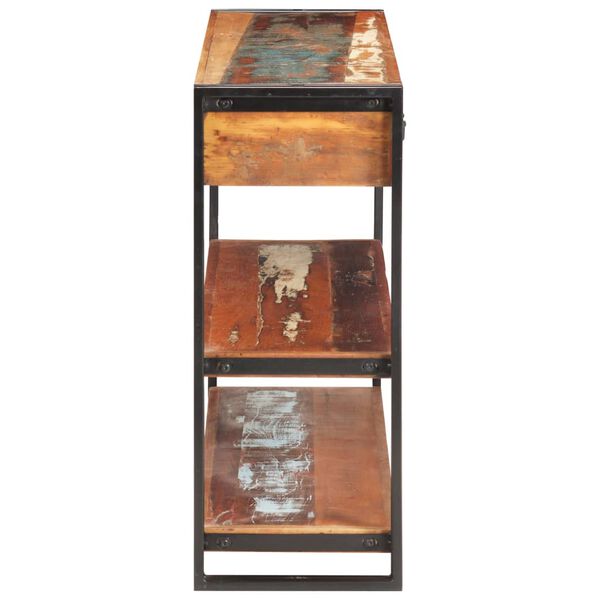 vidaXL サイドボード 120x30x75cm 無垢の再生木材