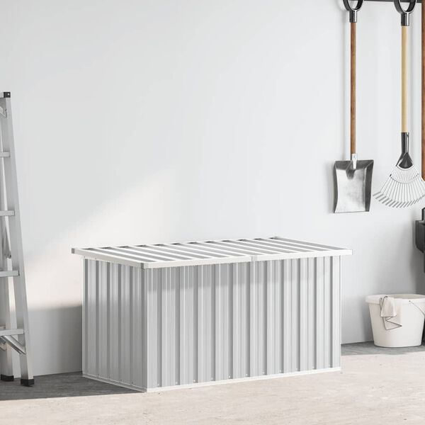 vidaXL ガーデン収納ボックス グレー 129x67x65 cm