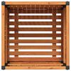 vidaXL ガーデンプランター 45x45x44cm 無垢材（アカシア材）とスチール製