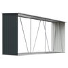 vidaXL ガーデン薪小屋 亜鉛メッキ鋼製 330x84x152cm アントラシート