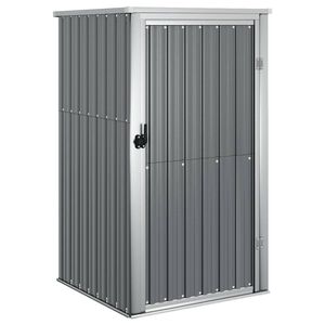 vidaXL 園芸用具物置 88x89x161cm 亜鉛メッキ鋼製 グレー
