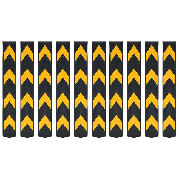 vidaXL 反射コーナーガード 10点 ゴム製 80cm