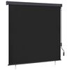 vidaXL ロールブラインド アンスラサイト 180 x 250 cm ファブリックとアルミニウム