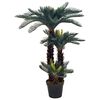 vidaXL 観葉植物 サゴヤシ ポット付き 125cm グリーン