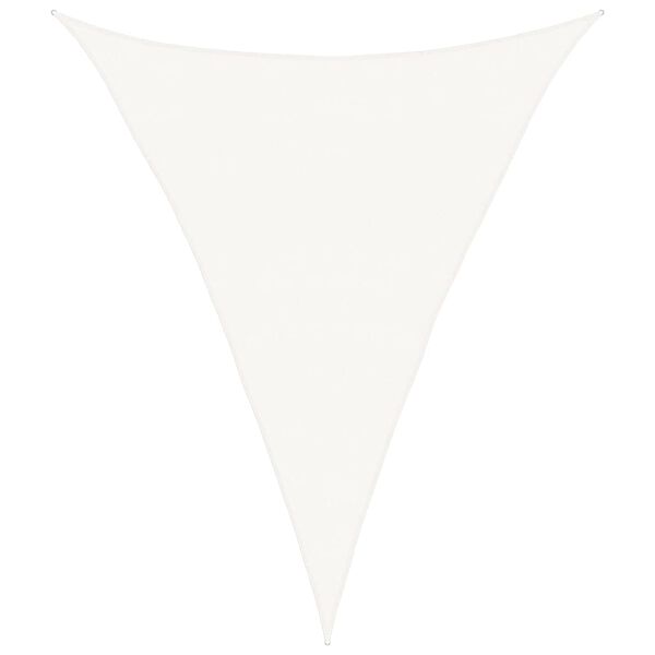 vidaXL サンシェードセイル 160g/m&sup2; ホワイト 5x6x6m 高密度ポリエチレン