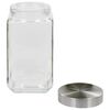 vidaXL 保存瓶 シルバーふた付き 6点 2100ml
