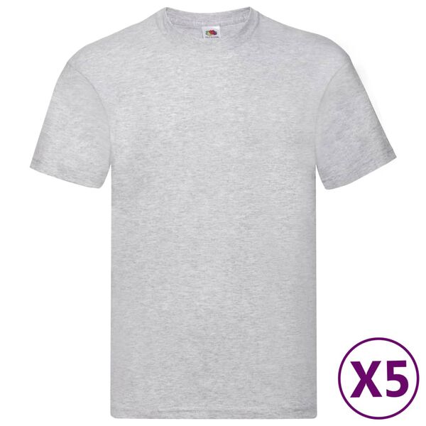 Fruit of the Loom Fruit of the Loom Tシャツ 5点 グレー 3XL コットン製