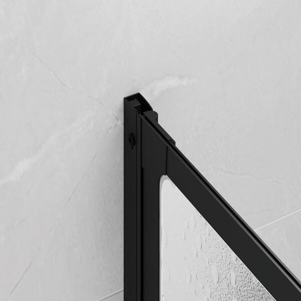 vidaXL シャワーバススクリーンウォール 117x120cm 3パネル 折りたたみ式