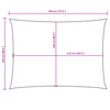 vidaXL サンシェードセイル 2.5x4.5m 長方形 オックスフォード生地 クリーム