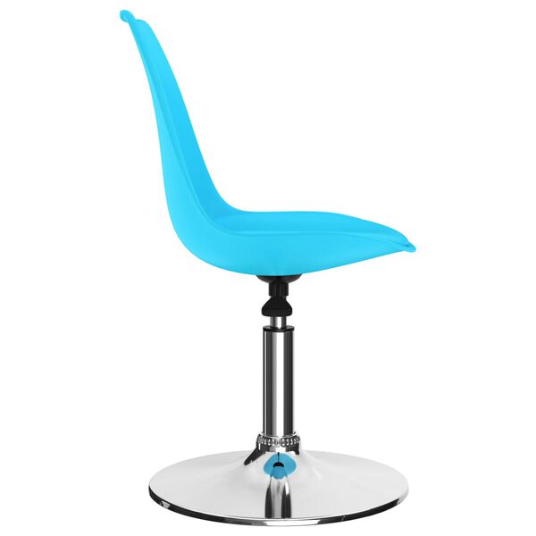 vidaXL 回転ダイニングチェア 2点 合成皮革製 ブルー