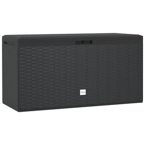 vidaXL ガーデン収納ボックス アントラシート 114x47x60 cm