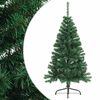 vidaXL ハーフ型 フェイククリスマスツリー スタンド付 グリーン 120 cm PVC製