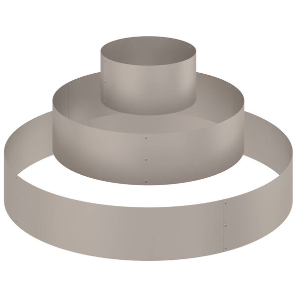 vidaXL ガーデンプランター ブラウン 120 x 120 x 20 cm 耐候性スチール