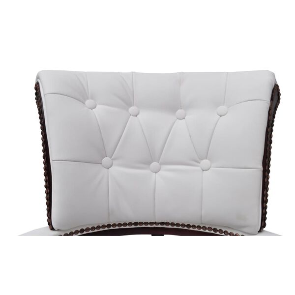 vidaXL 回転オフィスチェア ホワイト