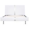 vidaXL ベッドフレーム ホワイト 合成皮革 90x200cm