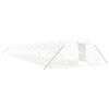 vidaXL スチールフレーム温室 ホワイト 120 m&sup2; 24x5x2.3 m