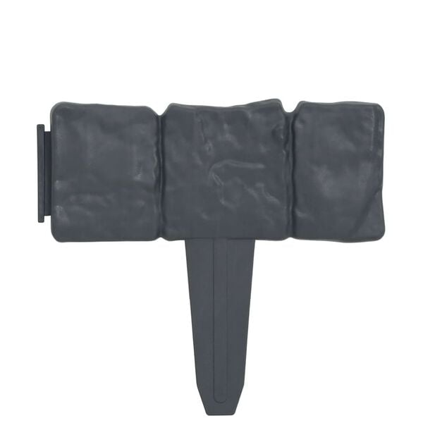 vidaXL 芝生用フェンス ストーン柄 41点 プラスチック製 10m