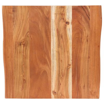 vidaXL ビストロテーブル 天然木の形状 (ライブエッジ) アカシア無垢材 50x50x75cm