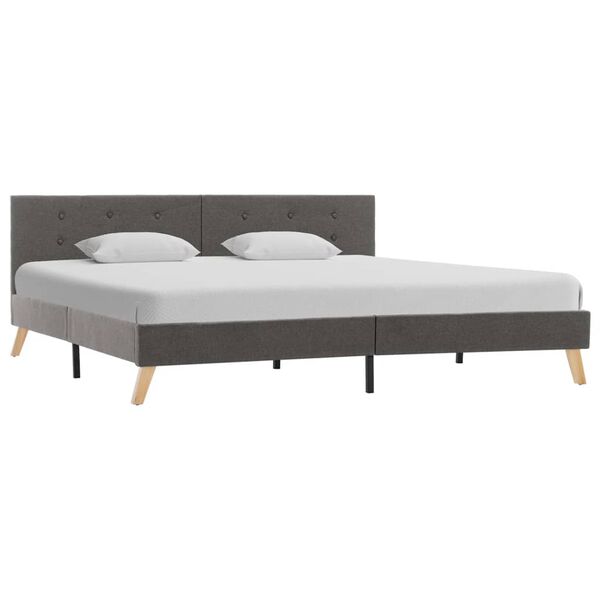 vidaXL ベッドフレーム トープ 布製 180x200cm