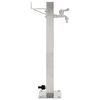 vidaXL ガーデン水栓柱 ステンレススチール製 角型 65cm