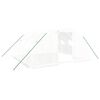 vidaXL スチールフレーム温室（白）16m&sup2; 4x4x2m