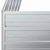 vidaXL ガーデンレイズドベッド 100x100x45 cm 亜鉛メッキ鋼製 シルバー