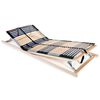 vidaXL すのこベッドベース スラット42本 7ゾーン 80x200cm