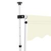 vidaXL 手動引き込み式オーニング 300cm クリーム