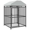 vidaXL 屋外犬小屋 屋根付き 120x120x150cm